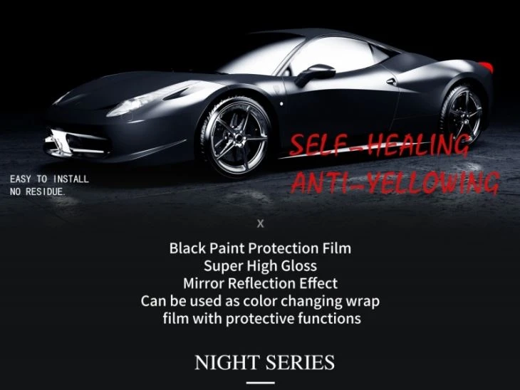 Gloss Black Paint Protection Film